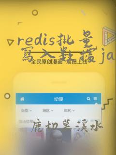 redis批量写入数据java