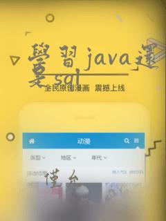 学习java还是sql