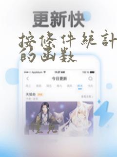 按条件统计个数的函数