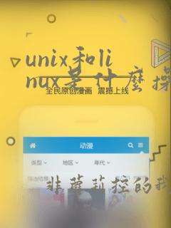 unix和linux是什么操作系统