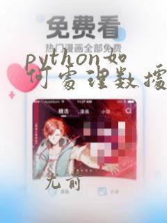 python如何处理数据
