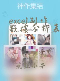 excel制作数据分析表