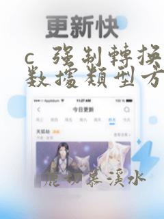 c  强制转换数据类型方法
