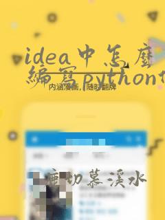 idea中怎么编写python代码