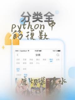 python中的复数