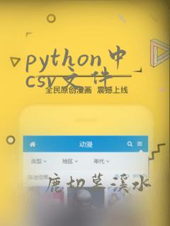 python中csv文件