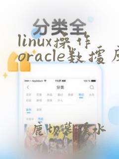 linux操作oracle数据库常用命令