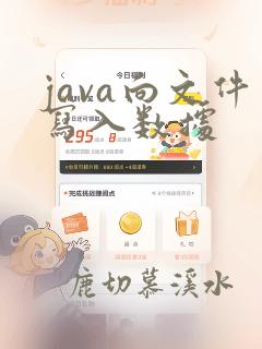 java向文件写入数据