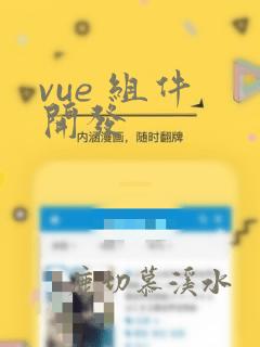 vue 组件 开发