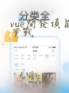 vue开发项目实战