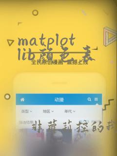 matplotlib颜色表