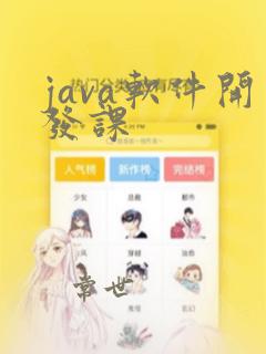 java软件开发课