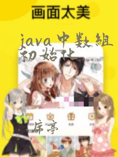 java中数组初始化