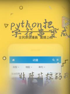 python把字符串变成数字