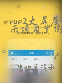 vue2大屏展示项目实例代码