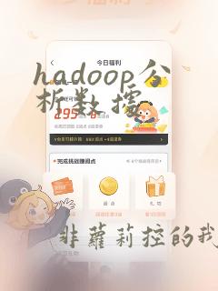 hadoop分析数据