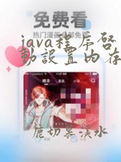 java程序启动设置内存