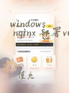 windows nginx 部署vue