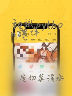 初识python课件
