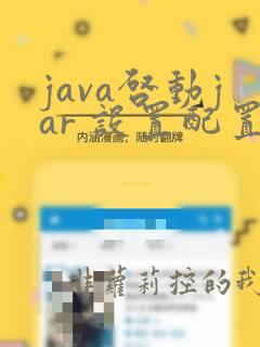 java启动jar 设置配置参数