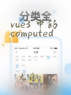 vue3 中的computed
