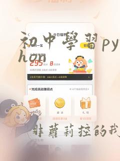 初中学习python
