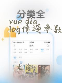 vue dialog传递参数