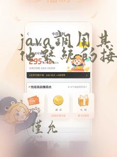 java调用其他系统的接口