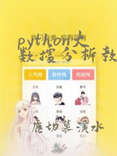 python大数据分析教材