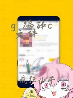 g  编译c  文件