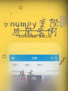 numpy实际应用案例