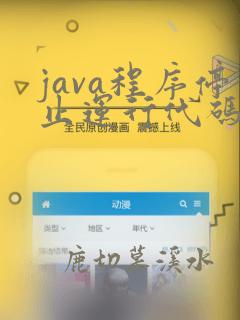 java程序停止运行代码