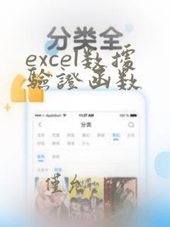 excel数据验证函数