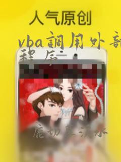 vba调用外部程序