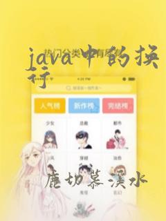 java中的换行