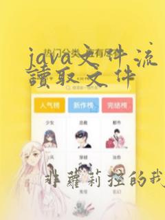 java文件流读取文件