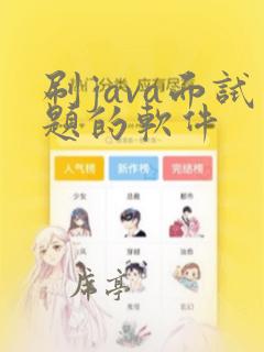 刷java面试题的软件