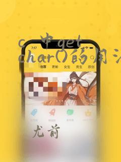 c  中getchar()的用法