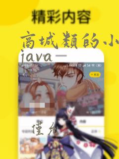 商城类的小程序java
