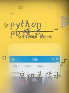 python po模式