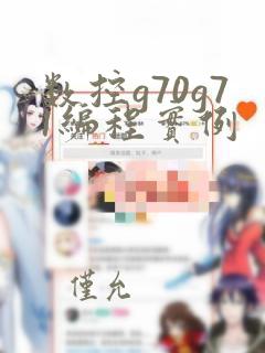 数控g70g71编程实例