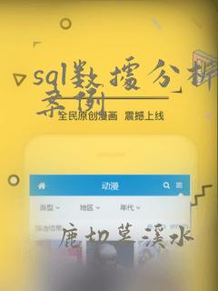 sql数据分析案例