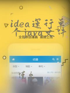 idea运行单个java文件