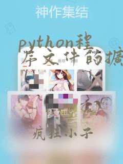 python程序文件的扩展名是