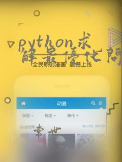 python求解最优化问题