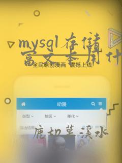 mysql存储富文本用什么数据类型