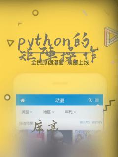 python的矩阵操作