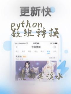 python 数组转换