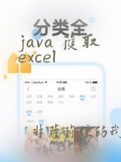 java 获取excel