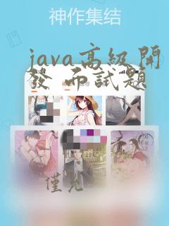 java高级开发 面试题